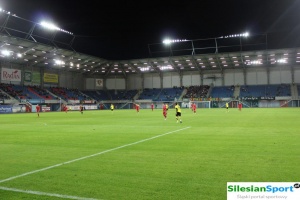 Ćwieczenia ochronne na stadionie Piasta Gliwice